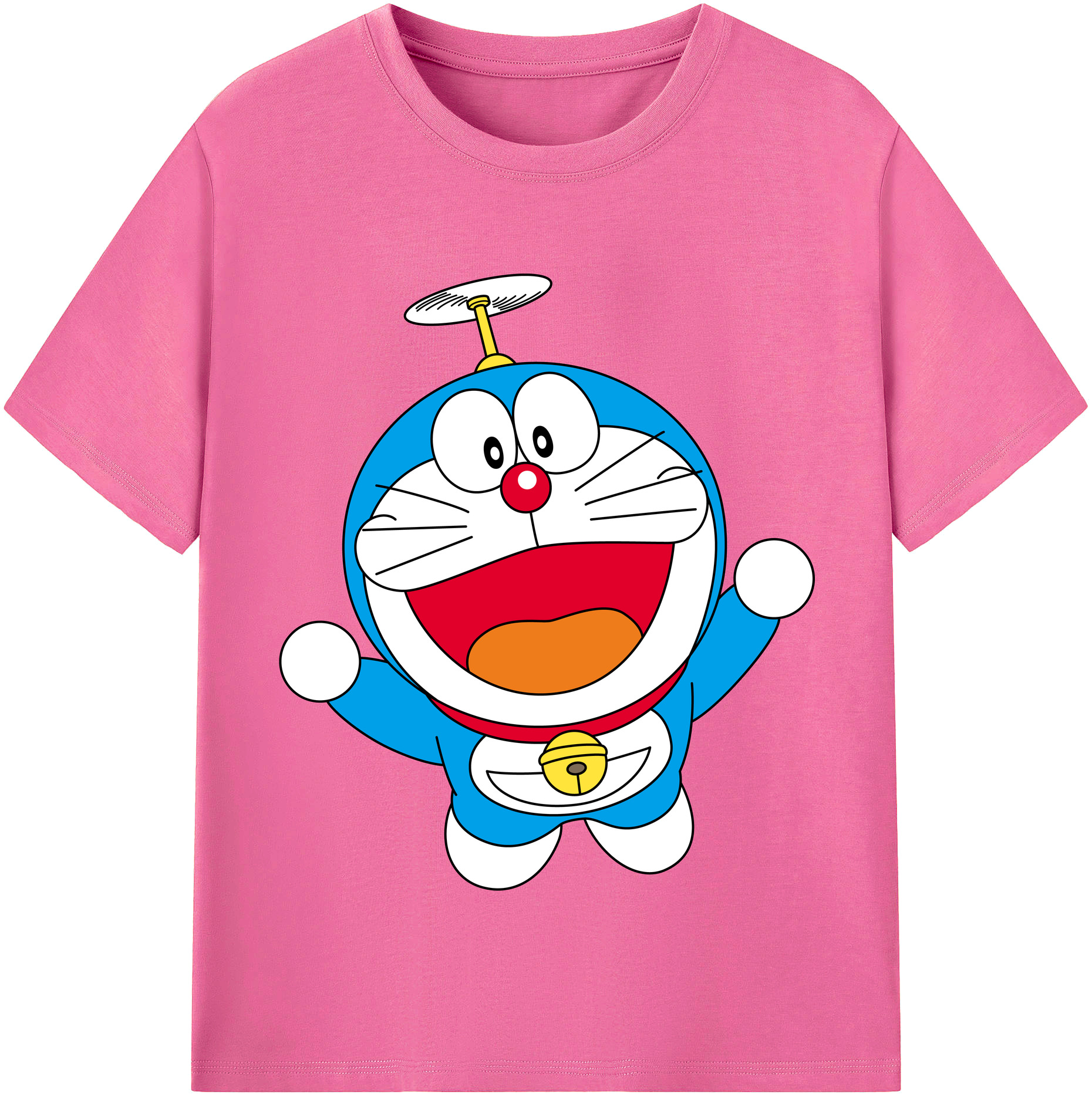 （画像用） ドラえもん Doraemon レディースカジュアルプリントTシャツ（綿100％）